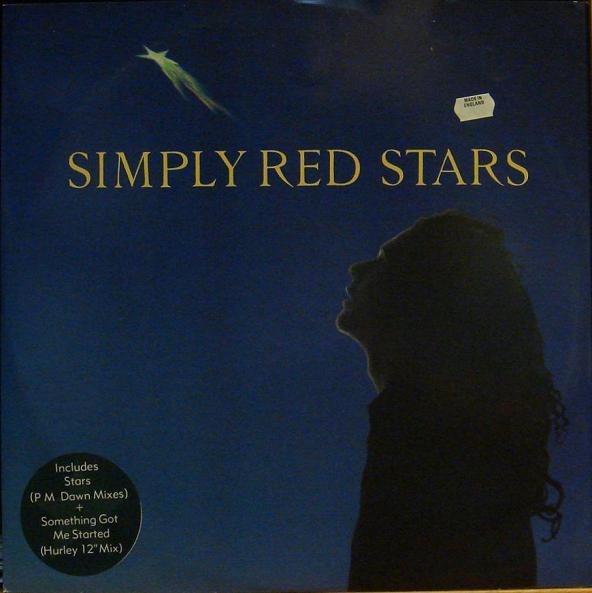Image of Front Cover of 4615659C: 12" - SIMPLY RED, Stars (EastWest; YZ626T, UK 1991, Picture Sleeve)   VG/VG