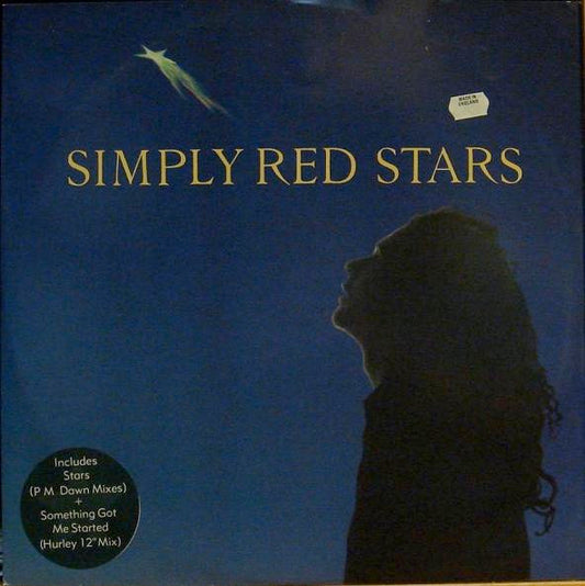 Image of Front Cover of 4615659C: 12" - SIMPLY RED, Stars (EastWest; YZ626T, UK 1991, Picture Sleeve)   VG/VG