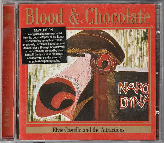 Image of Front Cover of 2xCD - VG+/VG - ELVIS COSTELLO AND THE ATTRACTIONS, Blood & Chocolate (Edsel Records; MANUS 112, UK 2002, Jewel Case), ,  - 1216031C