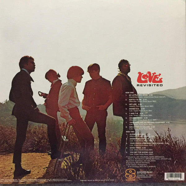 Image of Back Cover of LP - VG+/VG+ - LOVE, Revisited (Sundazed; LP 5104, US 2001 Reissue, Gatefold, 180 Gram Vinyl), ,  - 1726395E