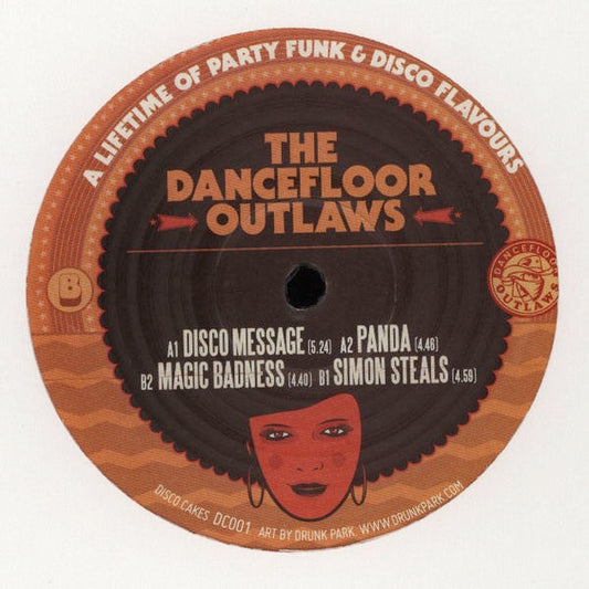 Image of Front Cover of 12" - /VG+ - THE DANCEFLOOR OUTLAWS, Disco Cakes Volume 1 (Disco Cakes; DC001, 	 2010), , Party trax, four sought after breakbeat-house party trax straight to the festival season. - 1325321E