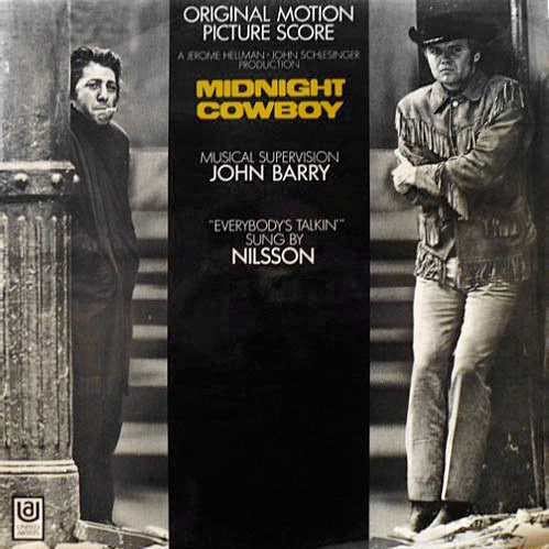 Image of Front Cover of LP - VG/VG - VARIOUS, Midnight Cowboy (Original Motion Picture Score) (UA Purple and Orange; UAS 29043, UK 1969, Laminated Front Sleeve), Light wear and creasing to sleeve.,  - 4246424S