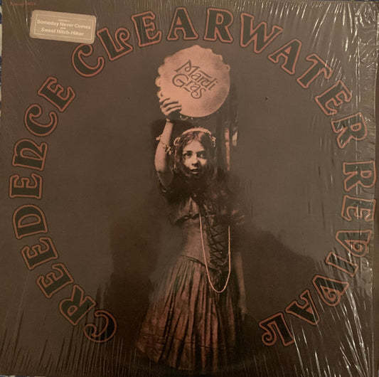 Image of Front Cover of 3024237E: LP - CREEDENCE CLEARWATER REVIVAL, Mardi Gras (Fantasy; 9404, US 1972, Embossed Textured Sleeve, Thin Vinyl)   VG/VG+