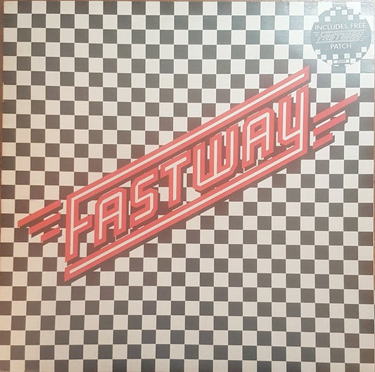 Image of Front Cover of 4515106C: LP - FASTWAY, Fastway (CBS; CBS 25359, UK 1983, Inner, Motorhead's Fast Eddie Clarke) Promo stamped sleeve.  VG/VG