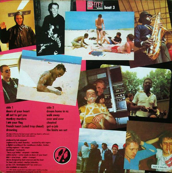 Image of Back Cover of LP - VG/VG - THE BEAT, Wha'ppen? (Go-Feet Records; BEAT 3, UK 1981, Inner, No Postcard), ,  - 3626314E
