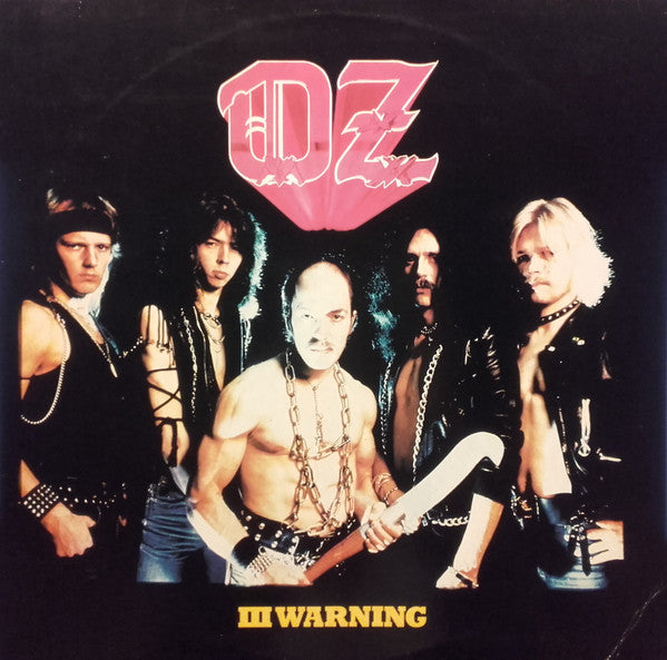 Image of Front Cover of 0446312S: LP - OZ, III Warning (Combat; MX 8013, US 1984, Stereo) Cut-out (Hole punched)  VG/VG+