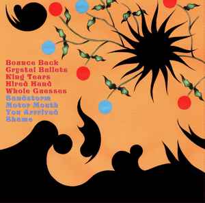 Image of Back Cover of 1415560C: LP - WHITE DENIM, Crystal Bullets/King Tears (English Mallard; RM18, UK 2021, Red / Blue Split Vinyl)   VG+/VG+