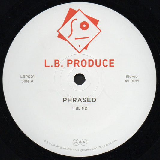 Image of Front Cover of 12" - /G+ - PHRASED, Blind (L.B. Produce ; LBP001, UK & Europe 2014), Light marks only, plays VG.,  - 2546167S
