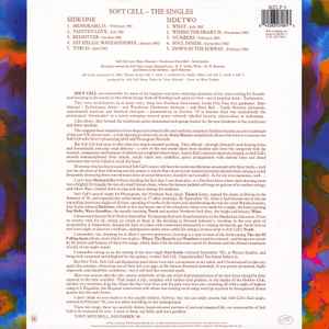 Image of Back Cover of LP - VG/VG - SOFT CELL, The Singles (Some Bizzare; BZLP 3, UK 1986, First Cut B Side), ,  - 2726210E