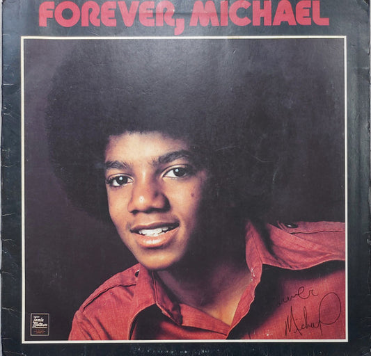 Image of Front Cover of 1515110C: LP - MICHAEL JACKSON, Forever, Michael (Tamla Motown; STMA 8022, Jamaica 1975, Gatefold, Rare Jamaican Press) Rare Jamaican press. Disc has light marks. Edge wear to sleeve.  VG/G+