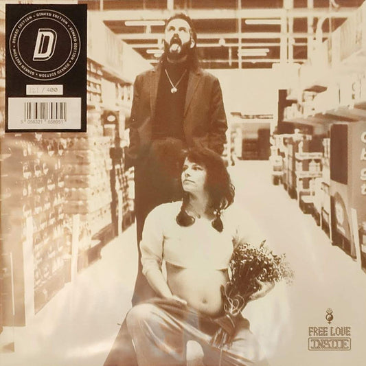 Image of Front Cover of 1525150E: LP - FREE LOVE, Inside (Lost Map Records ; LAT 030, UK 2023, Signed Print, Clear / Red Vinyl) Stickered Plastic Outer Sleeve, Limited Edition No 080 / 400  EX/EX