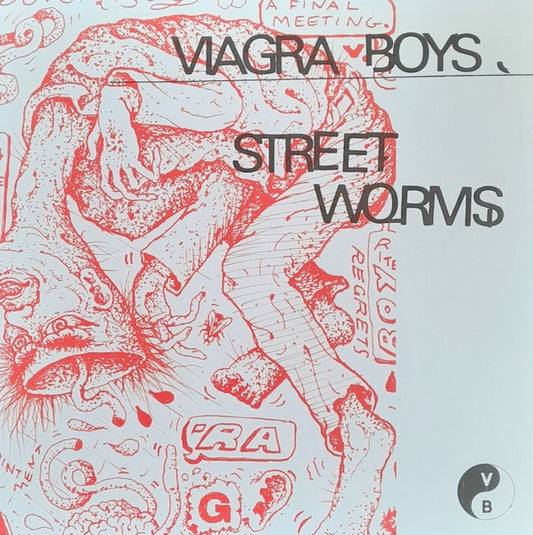 Image of Front Cover of 3855035S: LP - VIAGRA BOYS, Street Worms (YEAR0001; YR0053, UK, Europe & US 2024 Reissue, Inner, Clear Vinyl)   NEW/NEW