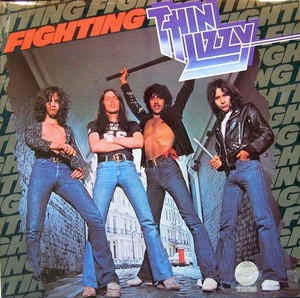 Image of Front Cover of LP - VG/VG+ - THIN LIZZY, Fighting (Vertigo Spaceship; 6360 121, UK 1975, Fully Laminated Sleeve, 1975 & Phongram Ltd On One Line On Label, T In Runouts), ,  - 1416508C