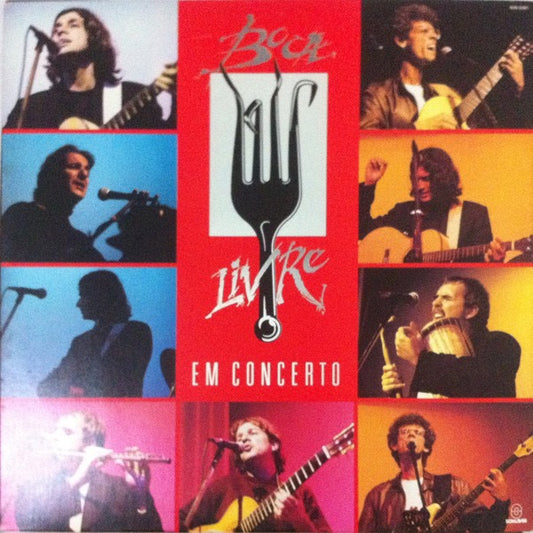 Image of Front Cover of 1515494C: LP - BOCA LIVRE, Em Concerto (Som Livre; 406.0061, Brazil 1989, Insert)   VG/VG+