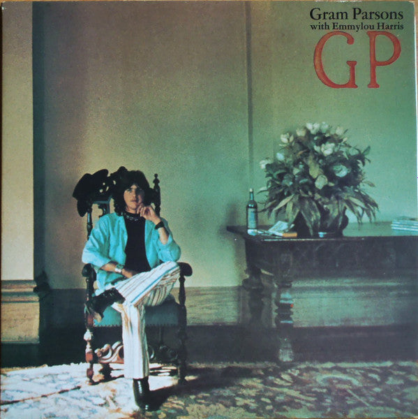 Image of Front Cover of LP - VG/VG - GRAM PARSONS, GP (Reprise Tan WB Logo; K 44228, UK 1970s Reissue, Gatefold), Lots of hairline marks,  - 3716091C