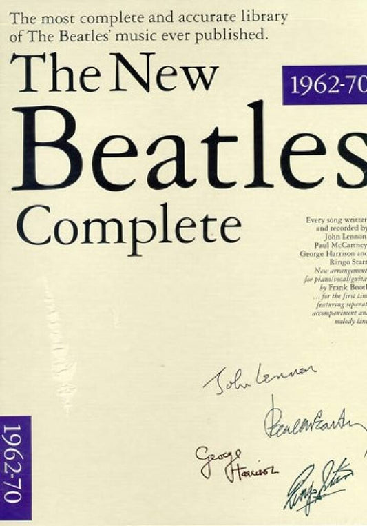 Image of Front Cover of 2xBook - VG/VG+ - THE BEATLES, The New Beatles Complete Volumes 1 and 2 (Omnibus; , Europe 1992, Paperback, 2 volumes in slipcase. Chronologically arranged, the words and music to every song written and recorded by The Beatles. Over 200 songs in full piano, vocal and guitar arrangements.), ,  - 1716458C