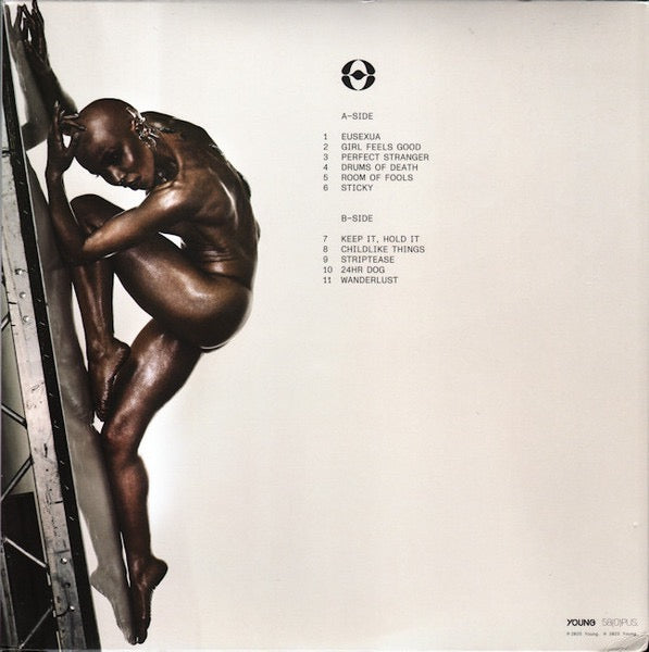 Image of Back Cover of LP - NEW/NEW - FKA TWIGS, Eusexua (Young; YO381LP, UK 2025, Gatefold, Booklet, Poster, Sticker, Clear Vinyl), ,  - 0136064E