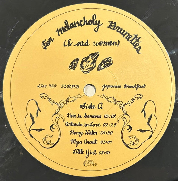 Image of Label Cover of LP - NEW/NEW - JAPANESE BREAKFAST, For Melancholy Brunettes (& Sad Women) (Dead Oceans; DOC425LPC1, US 2025, Inner, Frosted Shadow Vinyl), ,  - 5115058C