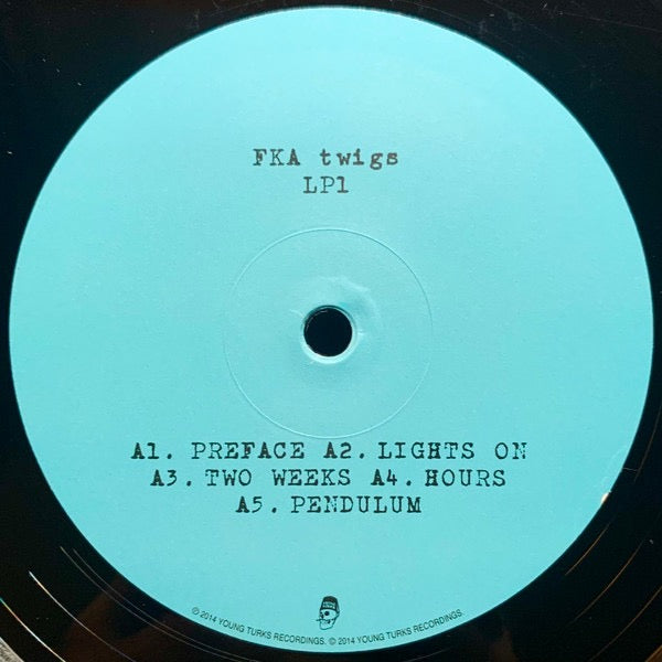 Image of Label Cover of LP - NEW/NEW - FKA TWIGS, LP1 (Young Turks; YTLP118, UK 2014, Inner, 180 Gram Black Vinyl), ,  - 0636189E