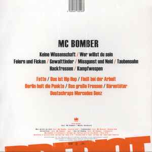 Image of Back Cover of LP - VG+/VG+ - MC BOMBER, Predigt (Proletik; No. 1000, Germany 2016, 180 Gram Vinyl), ,  - 1645174S