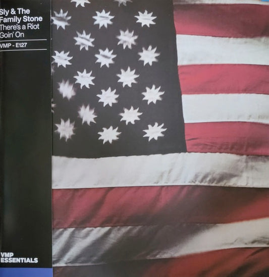 Image of Front Cover of 4315580C: LP - SLY & THE FAMILY STONE, There's a Riot Goin' On (Epic/Vinyl Me, Please; 19658763921, US 2023 Reissue, Gatefold, Booklet & Insert, Clear w/ Red Pinwheel Vinyl)   NEW/NEW