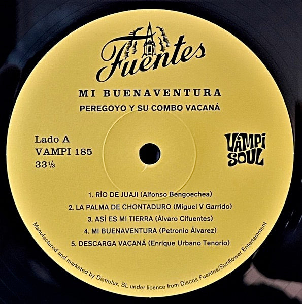 Image of Label Cover of LP - VG+/VG+ - PEREGOYO Y SU COMBO VACAN , Mi Buenaventura (Vampi Soul; VAMPI 185, Spain 2018 Reissue, 180g), ,  - 3916173C
