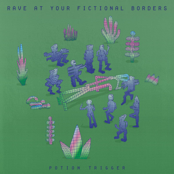 Image of Front Cover of 1725052E: 12" - RAVE AT YOUR FICTIONAL BORDERS, Potion Trigger (Dave De Rose; DDR025, Greece 2023)   VG+/VG+