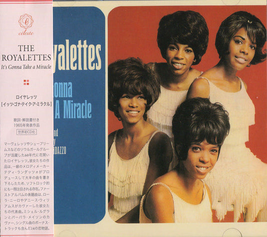 Image of Front Cover of CD - VG+/VG+ - THE ROYALETTES, It's Gonna Take A Miracle (C leste; CMYK-6142, Japan 2001), ,  - 0556143S