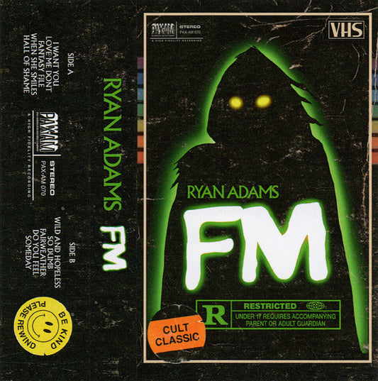 Image of Front Cover of Cassette - VG+/VG+ - RYAN ADAMS, FM (Pax Americana Record Company; PAX-AM 070, US 2022), ,  - 1755006S