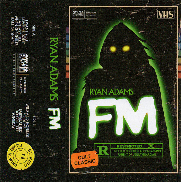 Image of Front Cover of Cassette - VG+/VG+ - RYAN ADAMS, FM (Pax Americana Record Company; PAX-AM 070, US 2022), ,  - 1755006S