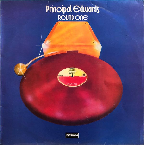 Image of Front Cover of 1725110E: LP - PRINCIPAL EDWARDS, Round One (Deram ; SML 1108, UK 1974, Laminated Sleeve) Strong VG+, Laminate Bubbling Down Spine  VG+/VG+