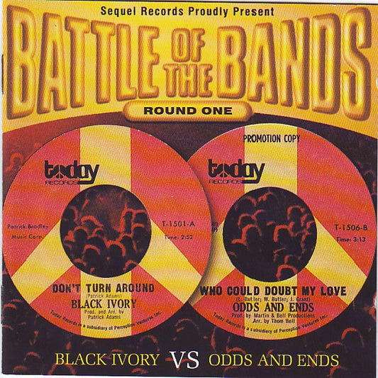 Image of Front Cover of CD - VG+/VG+ - BLACK IVORY VS ODDS AND ENDS, Battle Of The Bands Round One (Sequel Records; NEM CD 731, UK 1997, Jewel Case), ,  - 1735212E