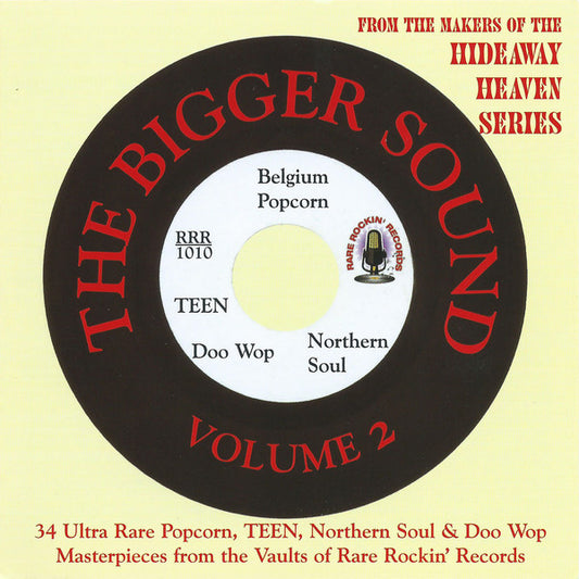 Image of Front Cover of 1735214E: CD - VARIOUS, The Bigger Sound (Rare Rockin' Records; RRR 1010, Australia 2004, Jewel Case)   VG+/VG+