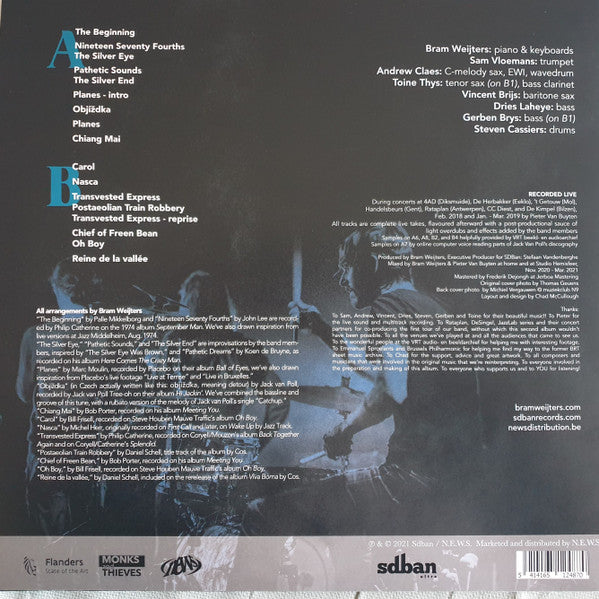 Image of Back Cover of LP - EX/EX - BRAM WEIJTERS' CRAZY MEN, The Return (Sdban Ultra; SDBANULP20, Belgium 2021), ,  - 1825132E
