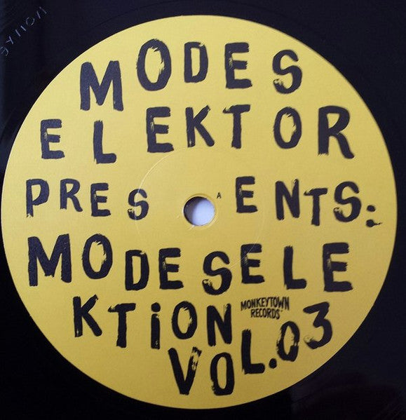 Image of Label Cover of 4315187C: 2xLP - MODESELEKTOR, Modeselektion Vol. 03 (Monkeytown Records; MONKEYTOWN045LP, Germany 2014, Gatefold) Discs are glossy with light marks.  VG/VG