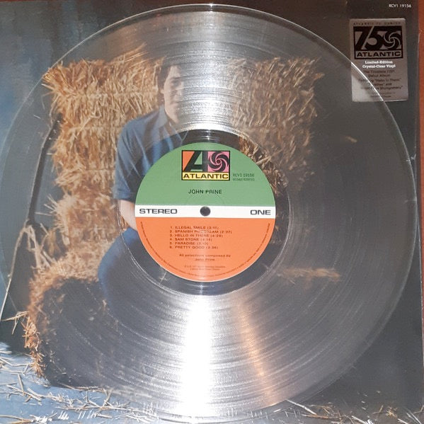 Image of Label Cover of LP - NEW/NEW - JOHN PRINE, John Prine (Atlantic; RCV1 19156, Europe 2023, Insert, Clear Vinyl ), ,  - 5215034C