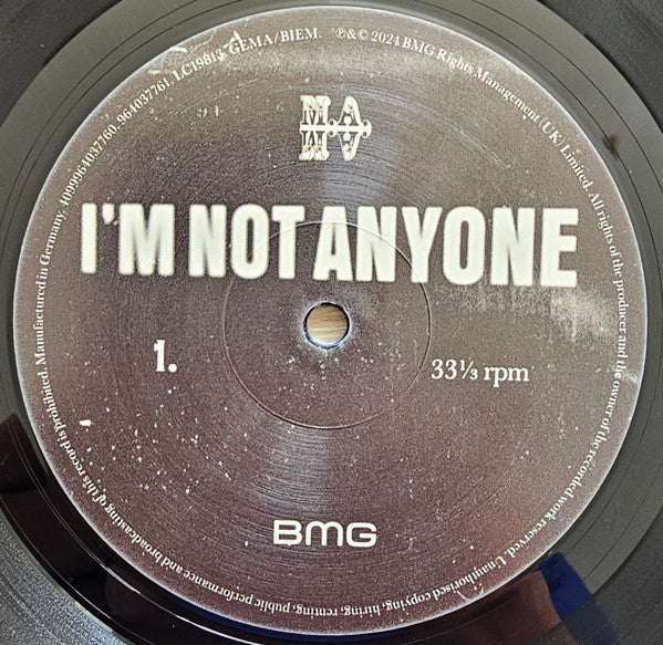 Image of Label Cover of 0426301E: LP - MARC ALMOND, I'm Not Anyone (BMG ; 964037761, Europe 2024, Gatefold, Inner) With autographed print! Seal opened instore, still in hype stickered shrinkwrap. Paper scuffs on disc.  EX/VG+