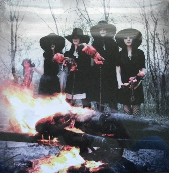 Image of Front Cover of 1825298E: LP - THE BLACK BELLES, The Black Belles (Third Man Records; TMR-122, US 2011, Inner, With Set List from Gig With Hand Written Notes, Absinthe Green Vinyl, Limited Edition of 300)   VG+/VG+