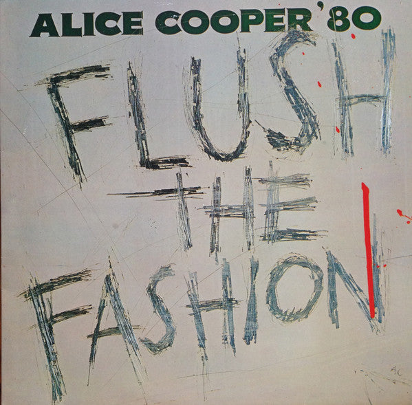 Image of Front Cover of LP - VG/VG+ - ALICE COOPER, Flush The Fashion (Warner Bros. Records; K56805, UK 1980, Inner), Light sleeve crease     ,  - 0616191C