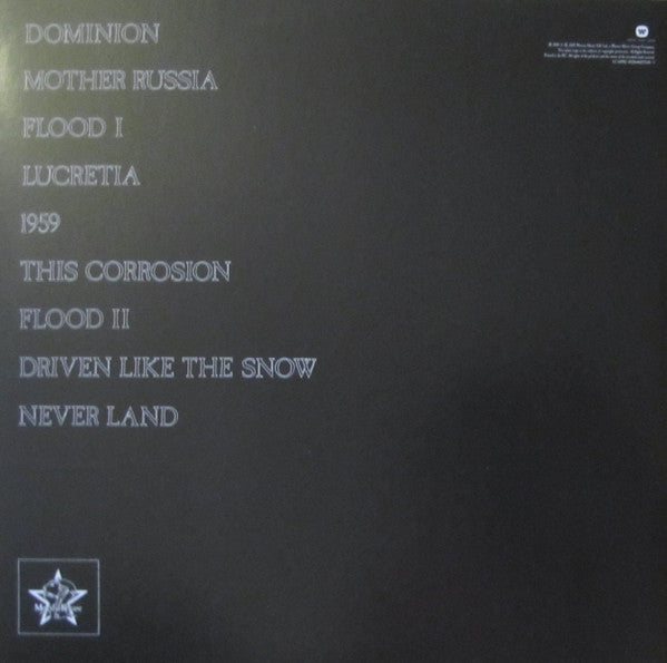 Image of Back Cover of LP - EX/VG+ - THE SISTERS OF MERCY, Floodland (Warner Music UK Ltd.; 0825646077038 / 1, UK 2015 Reissue, Barcoded Sleeve, Inner & Insert), ,  - 1726069E