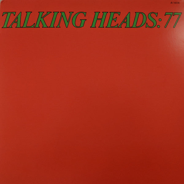 Image of Front Cover of LP - VG/VG - TALKING HEADS, Talking Heads: 77 (Sire; R1 6036, Europe 2020 Reissue, Inner, 180 Gram Vinyl), ,  - 4216430C