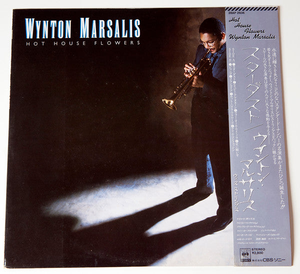 Image of Front Cover of 1925111E: 12" - WYNTON MARSALIS, Hot House Flowers (CBS/Sony ; 28AP 2936, Japan 1984, With OBI) Strong VG, two inaudible marks and a few hairlines.  VG/VG