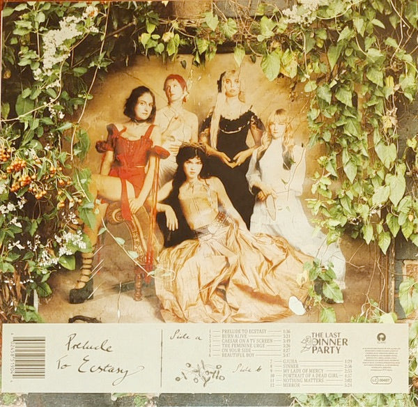 Image of Back Cover of LP - VG+/VG+ - THE LAST DINNER PARTY, Prelude To Ecstasy (Island Records; 5851904, Worldwide 2024, Inner, Poster, Oxblood Red Vinyl), ,  - 2826309E