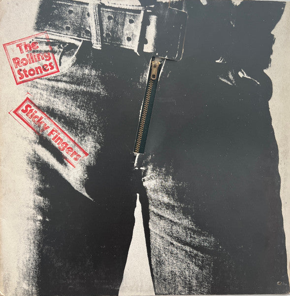 Image of Front Cover of LP - VG/VG - THE ROLLING STONES, Sticky Fingers (Rolling Stones Records; COC 59100, UK 1971, Insert, CLIX zipper), Tiny Crease on Sleeve,,  - 3226178E