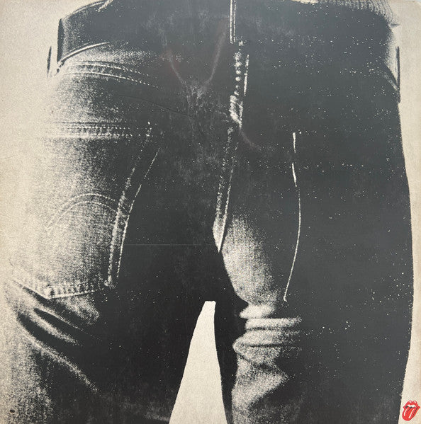 Image of Back Cover of LP - VG/VG - THE ROLLING STONES, Sticky Fingers (Rolling Stones Records; COC 59100, UK 1971, Insert, CLIX zipper), Tiny Crease on Sleeve,,  - 3226178E