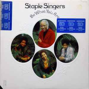 Image of Front Cover of LP - VG/VG+ - THE STAPLE SINGERS, Be What You Are (Stax; SQS 3015, US 1973, Embossed Sleeve, Quadraphonic. Sonic pressing.), A couple of light hairlines only. Corner cut bottom left.,  - 3626157E