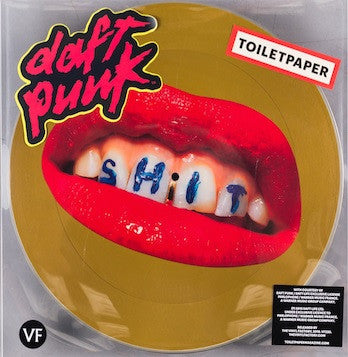 Image of Front Cover of 12" - VG/F - DAFT PUNK, Da Funk / Teachers (The Vinyl factory; VF220, UK 2016, Clear Plastic Stickered Sleeve, Limited Edition of a 1000, Picture Disc, Gold), Surface noise on the intro to Da funk and a skip shortly the beats start. Techers sounds great.,  - 3126155E