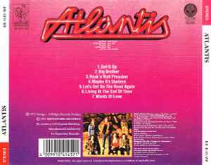 Image of Back Cover of CD - VG+/VG+ - ATLANTIS, Atlantis (Repertoire Records; RR 4145-WP, Germany 1991, Jewel Case), ,  - 1935257E