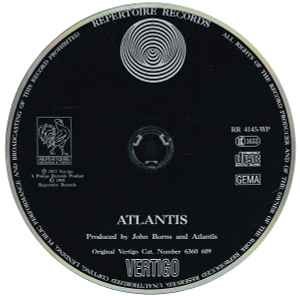 Image of Label Cover of CD - VG+/VG+ - ATLANTIS, Atlantis (Repertoire Records; RR 4145-WP, Germany 1991, Jewel Case), ,  - 1935257E