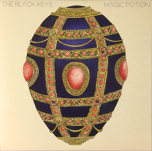 Image of Front Cover of LP - VG/VG+ - THE BLACK KEYS, Magic Potion (Nonesuch; 79967-1, US 2000s Reissue, Inner, 180 Gram Vinyl), Inner split,  - 3626501E